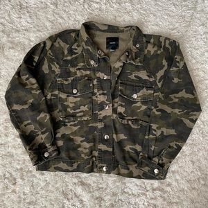 Forever 21 Military Camo Print Jacket